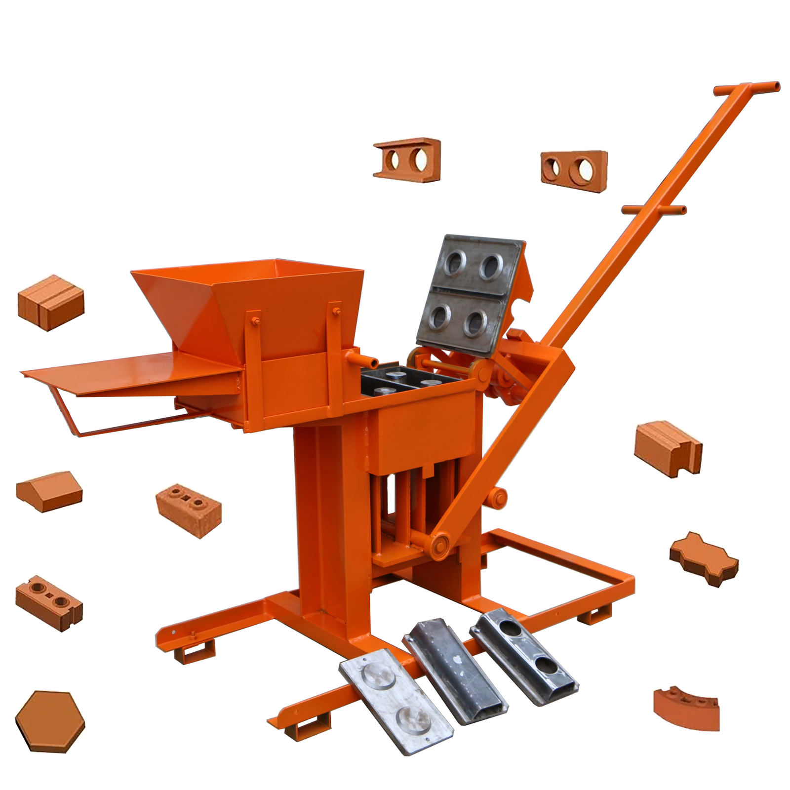 STRUCHA Builder 200 | Manual Clay Brick Machine (2 Per Cycle)